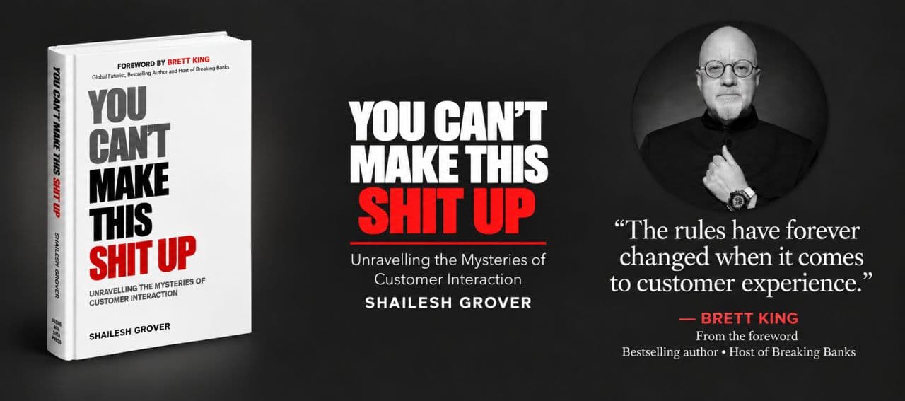 You Can't Make This Shit Up book cover with a pull quote from Brett King